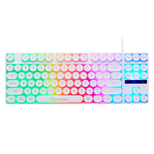SHIPADOO RGB Hintergrundbeleuchtete <span class=keywords><strong>Gaming</strong></span>-Tastatur Set Neue Anpassbare Klavye Farbenfrohe Normal-/Punk-Stil Tastatur K87 - Product Image 3