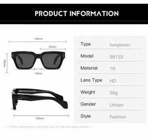 Gafas de Sol Europeas y Americanas de Alta Tecnología, Unisex, Montura Cuadrada, Estilo Moderno, Lujo Vanguardista, Venta al Por Mayor - Product Image 4