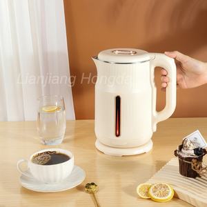 Bouilloire à double paroi à ébullition rapide anti-brûlure 304 #   Bouilloire en acier inoxydable avec indicateur de maintien au chaud, usage domestique, capacité de 1,8 L, 1500 W - Product Image 2