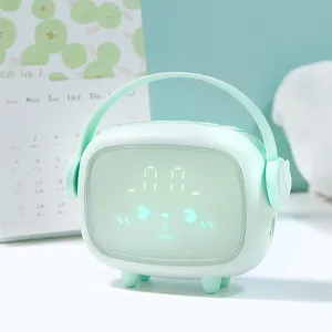 Kids Alarm Clock Smart Children's Trainer Sleep Training Clock with Night Light Custom Rings Have Regular Sleep