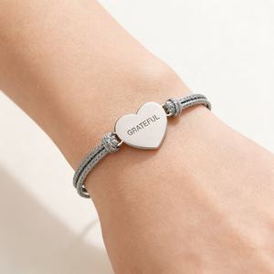 Bracelet en corde marron à nœud coulissant réglable, bijoux inspirants, cadeau d'amitié significatif pour unisexe - Product Image 6