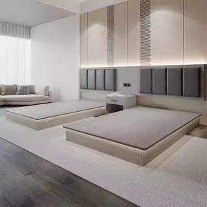 ชุดเฟอร์นิเจอร์ห้องนอนไม้ที่ทันสมัยสำหรับโรงแรมอพาร์ทเมนต์ขนาดคิงส์แอนด์ควีนไซส์หัวเตียงตู้เสื้อผ้าตั้งโต๊ะ-ปรับแต่งได้ - Product Image 3