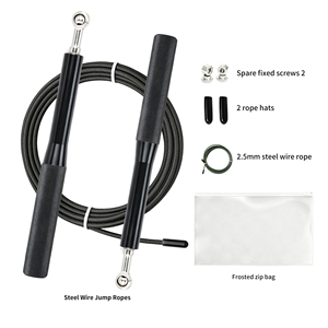 <span class=keywords><strong>Cuerda</strong></span> para Saltar <span class=keywords><strong>de</strong></span> Alta Velocidad con Rodamientos <span class=keywords><strong>de</strong></span> Bolas Metálicas, Cable <span class=keywords><strong>de</strong></span> Acero Ajustable, Mango <span class=keywords><strong>de</strong></span> Aluminio Antideslizante, <span class=keywords><strong>Cuerda</strong></span> <span class=keywords><strong>de</strong></span> 3m, Ligera (1kg), Unisex, para Fitness - Product Image 3