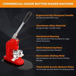 Nouvelle Machine <span class=keywords><strong>Manuelle</strong></span> ZEQUAN à Badges Ronds en Métal pour Enfants DIY, pour la Fabrication <span class=keywords><strong>de</strong></span> Badges - Product Image 2