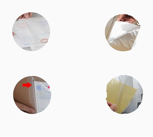 Busta Trasparente Personalizzata Impermeabile con Chiusura Autoadesiva per Etichette di Spedizione e Liste di Imballaggio, Ecologica - Product Image 2