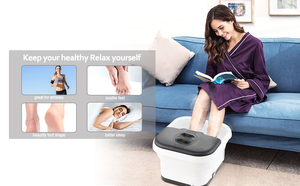 Appareil de <span class=keywords><strong>massage</strong></span> pour les pieds pliable, avec bulles et chaleur, pour se détendre - Product Image 5