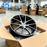 1 pièce - Jantes forgées noires polies en alliage d'aluminium - Jantes forgées en alliage 5x127 18 19 20 22 pouces 24 pouces pour Mitsubishi