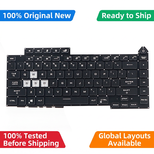 RGB Backlight Laptop Keyboard for ASUS ROG Strix G15 G513 G533 Series G513Q G513QR G533QS US Layout Notebook Keypad Replacement