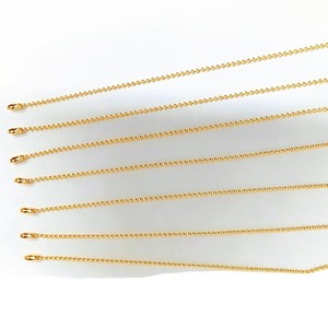 Beaded Chain 2.4mm Gold 12cm For Bags Jewelry Crafts Gifts - Product Image 5