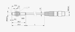 เซ็นเซอร์วัดระดับสูง MT-BALLUFF BES 516-3005-G-E4-C-S49-00,3 สำหรับระบบอัตโนมัติทางอุตสาหกรรม BES00HC รูปทรงขนาดเล็ก - Product Image 3