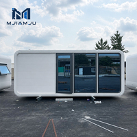 MJMJ 1 Maison conteneur préfabriquée modulaire à 2 étages, type capsule spatiale Apple Cabin, 20ft 40ft, design moderne, pour appartement et bureau