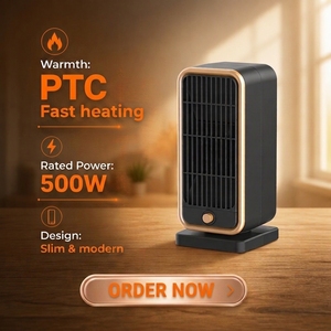 Calentador Portátil PTC de 12V 24V para Auto, Camioneta y Vehículo, Ventilador Eléctrico de Cerámica, Desempañador para Invierno - Product Image 1