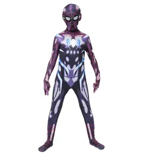High Quality Spiderman Adult Children Cosplay Parade Jumpsuit Halloween Cosplay Spiderman One Piece Halloween Costumes