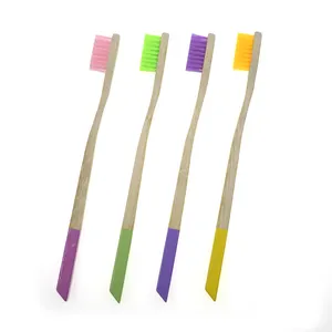 Good Quality Eco Bamboo Bristle Toothbrush for Adult Using