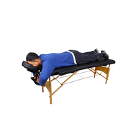 Ventes directes d'usine Table de massage pliante portable en bois Lit de massage pour spa Lit de massage