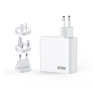 Usine de cadeaux populaire 65W PD adaptateur de chargeur rapide EU/US/UK chargeur de téléphone convertible Glug pour l'extérieur pour les voyages pour la promotion - Product Image 4