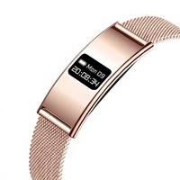 Bracelet intelligent unisexe B8, moniteur de fréquence cardiaque et de sommeil, étanche IPX8, montre de fitness Bluetooth, charge magnétique
