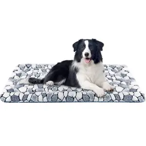 Reversible Cool Warm Soft Pet Sleeping Machine Washable Kennel Cats Dogs Crate Pad Bed Mat