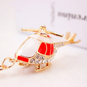 Hàn Quốc Rhinestone Máy Bay Keyring Máy Bay Trực Thăng Keychain Quà Tặng Sang Trọng <span class=keywords><strong>Key</strong></span> <span class=keywords><strong>Chain</strong></span> Cho Người Đàn Ông (KC067C) - Product Image 2