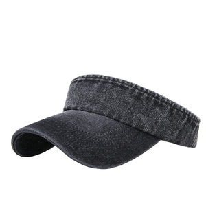 หมวกแก๊ปเดนิม ระบายอากาศ ป้องกันแสงแดด สีพื้น ผ้าฝ้าย สำหรับปั่นจักรยานกลางแจ้ง สำหรับผู้หญิง - Product Image 1