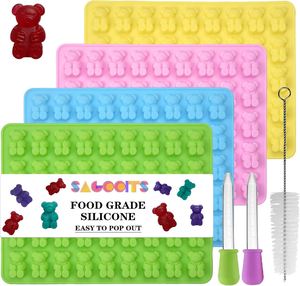 Moule en silicone miniature DIY en forme d'ours, de qualité alimentaire, pour glace, bonbons gélifiés, gelée, chocolat |   Vente en gros disponible - Product Image 2
