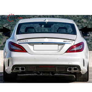 Punte di scarico del diffusore posteriore per <span class=keywords><strong>CLS</strong></span> classe W218 vecchio aggiornamento al nuovo LCI CLS63 Style Kit carrozzeria 2011 2018 paraurti per auto - Product Image 2