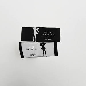 Étiquette de col personnalisée en coton damassé haute densité, tissée, écologique, étiquette de vêtement en tissu privée et étiquette de vêtement imprimée sur mesure - Product Image 6