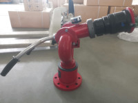 Barre de commande double fixe en alliage d'aluminium de 4 pouces, commande manuelle, canon à eau multifonction pour camion de pompiers, pour la lutte contre les incendies