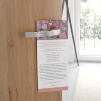Service d'impression de papier personnalisé, Marketing commercial, publicité, cintres de porte, affiches