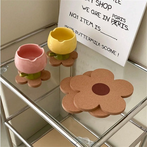 Sous-verres classiques en liège résistants à la chaleur, épais, en bois, pour verres à vin, tasses à café et mugs – Vente en gros pour thé et café - Product Image 3