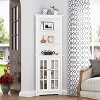 Armoire d'angle de rangement haute Armoires triangulaires murales blanches multifonctionnelles pour salle de bain