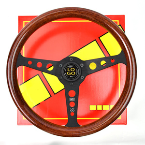 Volante Deportivo Leaders ABS de 350 mm de Profundidad, 4 cm, Nuevo Diseño Clásico Retro Vintage, Volante de Madera de Melocotón - Product Image 1