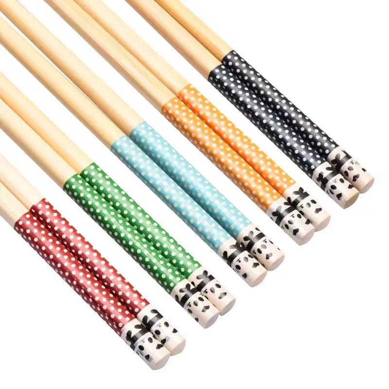 Custom Printed Wholesale Reusable Chinese and Japanese Bamboo Sushi Chopsticks Set Disposable Bamboo Chopsticks
