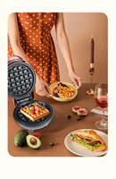 Petit appareil multifonctionnel pour le pain et les gaufres Nouvel appareil avec plaque de cuisson pour le sandwich et le petit-déjeuner