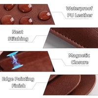 Sacoche pour ordinateur portable de 15 à 16 pouces, couleur unie, polyvalente, pochette de luxe pour ordinateur portable et tablette personnalisée