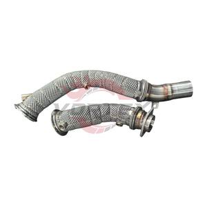ท่อลงแคทสแตนเลสสตีล Vortex 304 แบบไหลสูง สำหรับ BMW M3 F80 S55 3.0T ปี 2014–2018 พร้อมแผ่นกันความร้อนในตัว ไม่มีไฟเตือน CEL - Product Image 4