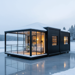 Casa Modular de 20 pies, Expandible, Tipo Contenedor, 2 Dormitorios, Prefabricada, Techo a Dos Aguas Resistente, Montaje Rápido, Resistente a <span class=keywords><strong>la</strong></span> Intemperie - Product Image 2