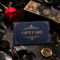 Porte-cartes de chambre d'hôtel personnalisé à double pliage, en papier vert avec dorure à chaud or, pour le Moyen-Orient