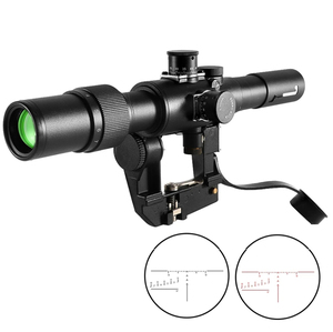 SV-D FFP 3-9X26 Scope 3-9X Optic Sights Red Reticle avec adaptateur de système de montage latéral et couvercles de protection de lentille antireflet - Product Image 2