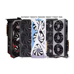 Carte graphique de jeu d'occasion pour PC de bureau GDDR6 256 bits 7000 MHz – Modèles RX7900XT, RX7900XTX, RX7900GRE, RX7800XT, RX7700XT, RX7600 (8 Go, 12 Go, 16 Go, 20 Go, 24 Go) - Product Image 1