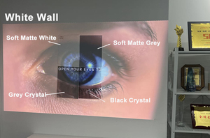 Pantalla de Proyección Wupro de 100 Pulgadas, PET Suave, Negra, Cristal, con Ganancia Mejorada, 4K UHD ALR CLR, Marco Fijo, Gran Venta - Product Image 4