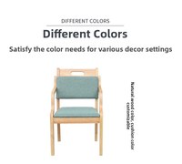 Chaise de table ergonomique pour personnes âgées avec dossier et accoudoirs rembourrés, mobilier pour maisons de retraite et centres de bien-être pour personnes âgées