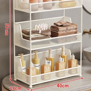 Étagère de rangement multi-niveaux blanche tendance moderne en gros pour les collations et les bijoux - Product Image 3