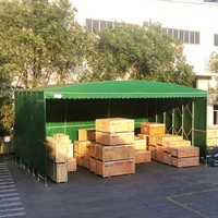 YOUYA Auvent de stockage pliable robuste en toile, avec structure en alliage d'aluminium et acier galvanisé, abri portable de grande capacité