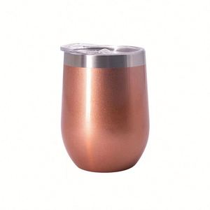 Vaso Térmico Personalizado de Acero Inoxidable de 12 oz, Doble Capa, Aislado al Vacío, con Forma de Huevo, Mini Taza para Café con Tapa, para Exteriores - Product Image 5