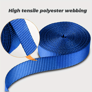 Correas de Amarre con Trinquete de Poliéster/PE de 1.5 Pulgadas, Asas Acolchadas, Ganchos S Recubiertos, Bucle Suave, Capacidad de Ruptura de 1000 kg, Correa de Sujeción de Carga - ¡Gran Oferta! - Product Image 5
