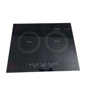 Placa de Inducción Integrada de 2 Quemadores, Negra, Eléctrica, Superficie de Vidrio Cerámico con Panel Táctil, 220v 50/60hz - Product Image 4