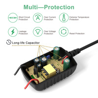 Adaptateur secteur Merryking, fabricant, fournisseur, usine, prise britannique à 3 broches, adaptateur AC/DC 12V 1A 12W pour caméra Wifi