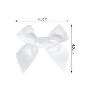 MSD Factory Wholesale Custom Pre Made Mini Self Adhesive Bows Satin Gift Ribbon Bow For Garment Accessory