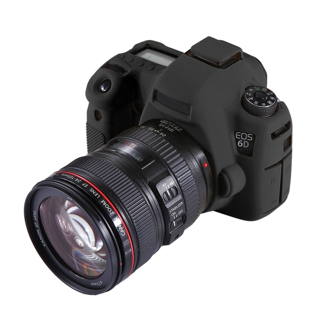 Factory Direct Sale PULUZ Soft Silicone Protective Case for Canon EOS 6D Soft Camera Cases